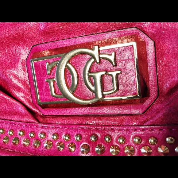 Guess shoulder bag folding with zipper and logo - Picture 6 of 7